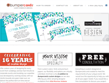 Tablet Screenshot of bumpercards.com
